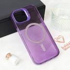 Maska Torbica Magsafe Sparkle za iPhone 15 6.1 ljubicasta slika 7