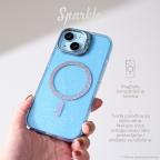 Maska Torbica Magsafe Sparkle za iPhone 15 Pro Max 6.7 ljubicasta slika 5