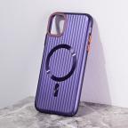 Maska Torbica Magsafe Stripe za iPhone 11 6.1 ljubicasta cena 2500 din slika
