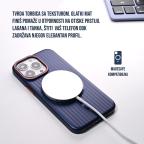 Maska Torbica Magsafe Stripe za iPhone 15 Pro Max 6.7 plava slika 3