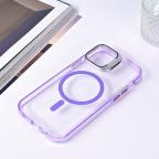 Maska Torbica Magsafe transparent za iPhone 12 6.1 ljubicasta slika 5