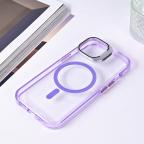 Maska Torbica Magsafe transparent za iPhone 15 6.1 ljubicasta slika 5