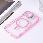 Maska Torbica Magsafe transparent za iPhone 15 6.1 pink slika 5