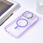 Maska Torbica Magsafe transparent za iPhone 15 Pro Max 6.7 ljubicasta slika 5