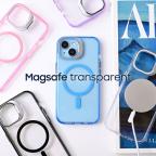 Maska Torbica Magsafe transparent za iPhone 15 Pro Max 6.7 plava cena 2500 din slika