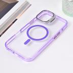 Maska Torbica Magsafe transparent za iPhone 16 Plus 6.7 ljubicasta cena 2500 din slika