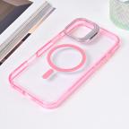 Maska Torbica Magsafe transparent za iPhone 16 Plus 6.7 pink cena 2500 din slika
