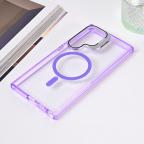 Maska Torbica Magsafe transparent za Samsung S928B Galaxy S24 Ultra ljubicasta cena 2500 din slika