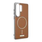 Maska Torbica Magsafe Urban Leather za Samsung S948B Galaxy S26 Ultra braon slika 1