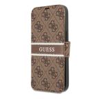 Maska Torbica na preklop Guess Bk Pu 4G Stripe za iPhone 13 6.1 braon (GUBKP13M4GDBR) cena 4500 din slika