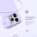 Maska Torbica Nillkin CamShield Silky za iPhone 15 Pro Max 6.7 ljubicasta slika 9