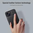 Maska Torbica Nillkin Qin Pro (plain leather) za iPhone 14 Plus 6.7 crna slika 10