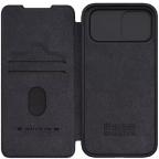 Maska Torbica Nillkin Qin Pro za iPhone 15 6.1 crna slika 6
