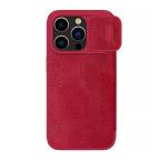 Maska Torbica Nillkin Qin Pro za iPhone 15 Pro Max 6.7 crvena cena 4500 din slika