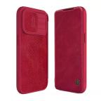 Maska Torbica Nillkin Qin Pro za iPhone 15 Pro Max 6.7 crvena slika 2