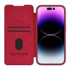 Maska Torbica Nillkin Qin Pro za iPhone 15 Pro Max 6.7 crvena slika 3