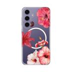 Maska Torbica Print Magsafe za Samsung S921B Galaxy S24 Hibiscus cena 2500 din slika