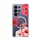 Maska Torbica Print Magsafe za Samsung S948B Galaxy S26 Ultra Hibiscus cena 2500 din slika