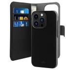 Maska Torbica Puro novcanik 2u1 za iPhone 14 Pro 6.1 crna cena 3000 din slika
