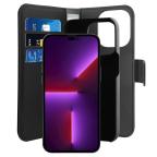 Maska Torbica Puro novcanik 2u1 za iPhone 14 Pro Max 6.7 crna slika 2