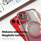 Maska Torbica Shine Magsafe za iPhone 14 6.1 roza slika 4