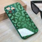 Maska Torbica Shiny glass za iPhone 15 Pro Max 6.7 zelena cena 1000 din slika