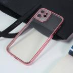 Maska Torbica Silikon Camera Diamond iPhone 12 6.1 roze cena 1000 din slika