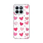 Maska Torbica Silikonska Print Skin za Honor X8b Pink Hearts cena 2500 din slika