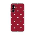 Maska Torbica Silikonska Print Skin za Samsung A576B Galaxy A57 5G Burgundy Hearts cena 2500 din slika