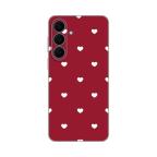 Maska Torbica Silikonska Print Skin za Samsung S731B Galaxy S25 Fe Burgundy Hearts cena 2500 din slika