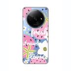 Maska Torbica Silikonska Print Skin za Xiaomi Redmi A3 Fresh Pink cena 2500 din slika