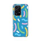 Maska Torbica Silikonska Print za Honor 200 Lite Happy LinesÂ blue slika 1