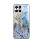Maska Torbica Silikonska Print za Honor X8 Blue Gold Marble cena 2500 din slika