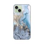 Maska Torbica Silikonska Print za iPhone 15 6.1 Blue Gold Marble cena 2500 din slika