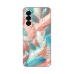 Maska Torbica Silikonska Print za Samsung A175F/A185F Galaxy A17/A18 Pastel Feathers cena 2500 din slika