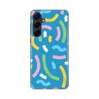 Maska Torbica Silikonska Print za Samsung A556B Galaxy A55 5G Happy Lines blue cena 2500 din slika