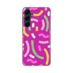 Maska Torbica Silikonska Print za Samsung A556B Galaxy A55 5G Happy Lines pink cena 2500 din slika