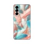 Maska Torbica Silikonska Print za Samsung A576B Galaxy A57 5G Pastel Feathers cena 2500 din slika