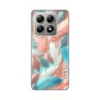 Maska Torbica Silikonska Print za Xiaomi 14T Pastel Feathers cena 2500 din slika