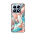 Maska Torbica Silikonska Print za Xiaomi 14T Pro Pastel Feathers cena 2500 din slika
