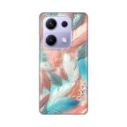 Maska Torbica Silikonska Print za Xiaomi Redmi Note 14s Pastel Feathers cena 2500 din slika