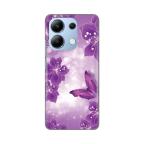 Maska Torbica Silikonska Print za Xiaomi Redmi Note 13 4G Butterfly And Flowers cena 2500 din slika