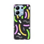 Maska Torbica Silikonska Print za Xiaomi Redmi Note 13 4G (EU) Happy Lines gray cena 1000 din slika
