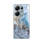 Maska Torbica Silikonska Print za Xiaomi Redmi Note 13 Pro 4G Blue Gold Marble cena 2500 din slika