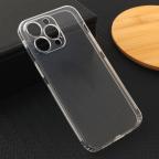 Maska Torbica silikonska Ultra Thin with pluggy za iPhone 15 Pro Max 6.7 transparent cena 1000 din slika