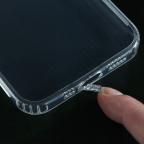 Maska Torbica silikonska Ultra Thin with pluggy za iPhone 15 Pro Max 6.7 transparent slika 2