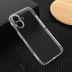 Maska Torbica silikonska Ultra Thin with pluggy za iPhone 16 6.1 transparent cena 1000 din slika