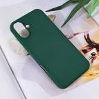 Maska Torbica Teracell Soft Velvet za iPhone 16 Plus 6.7 tamno zelena cena 1000 din slika