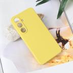 Maska Torbica Teracell Soft Velvet za Samsung S931B Galaxy S25 zuta cena 1000 din slika