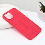 Maska Torbica Weave case za iPhone 12 6.1 crvena cena 1000 din slika